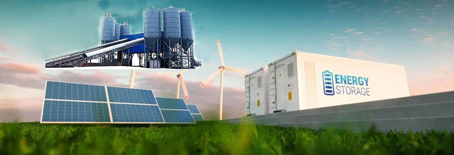 pv solar system for concrete batching plant